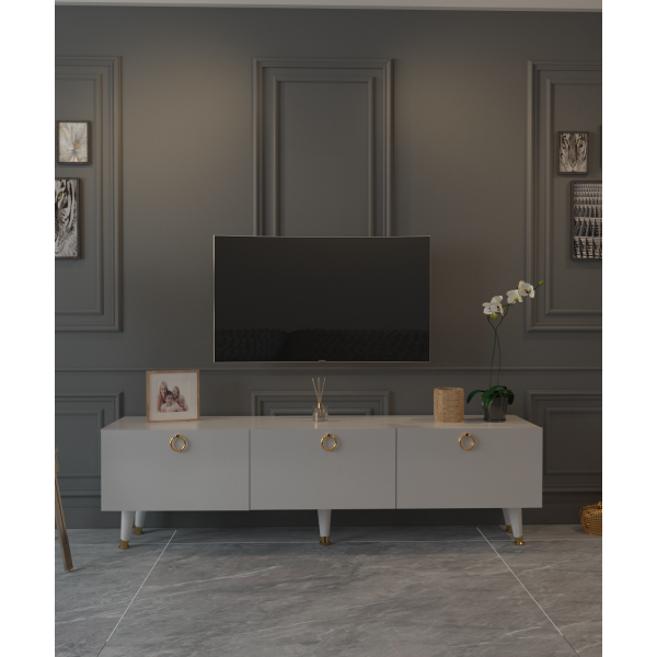 MOBİLYA GEZEGENİ SOHOS  TV ÜNİTESİ BEYAZ  150 CM